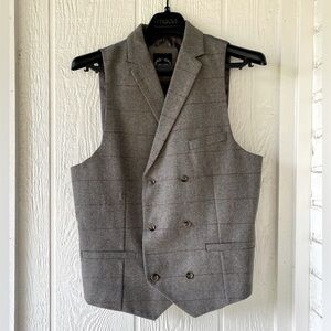 Men’s Xposed London vintage style double breasted vest
